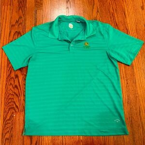 Callaway x John Deere Golf Polo, Green Short-sleeved